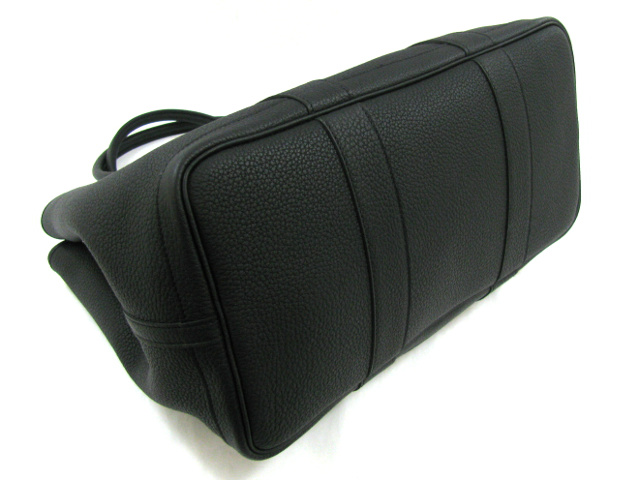 エルメススーパーコピーガーデンパーティPM/トートバッグ（ネゴンダ/ブラック/シルバー金具）HERMES-024