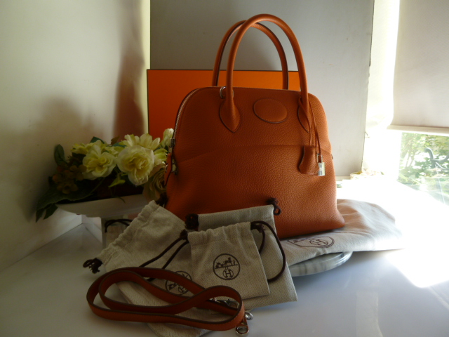 エルメススーパーコピー ＨＥＲＭＥＳ ボリード３１ｃｍオレンジ Ｓ金具Ｐ刻印 HERMES-4