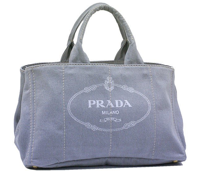 プラダスーパーコピー バッグ PRADA トートバッグ デニム キャンバス グレー B1872B5 新作