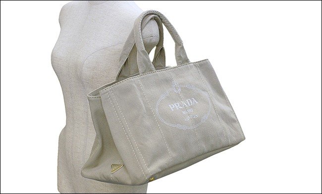 プラダスーパーコピー バッグ PRADA トートバッグ デニム キャンバス ベージュ B1872B6