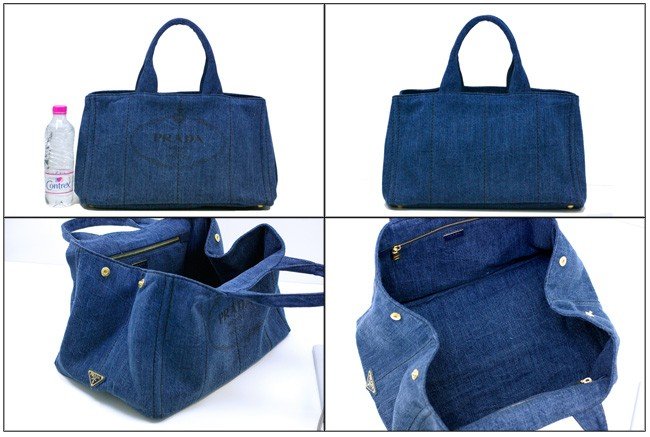 プラダスーパーコピー バッグ PRADA トートバッグ デニム キャンバス ブルー B1872B9 紙袋付き 新作