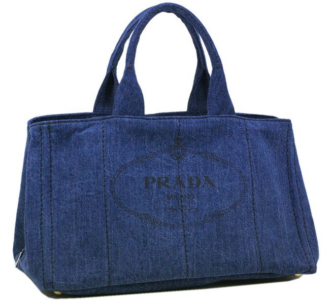 プラダスーパーコピー バッグ PRADA トートバッグ デニム キャンバス ブルー B1872B9 紙袋付き 新作