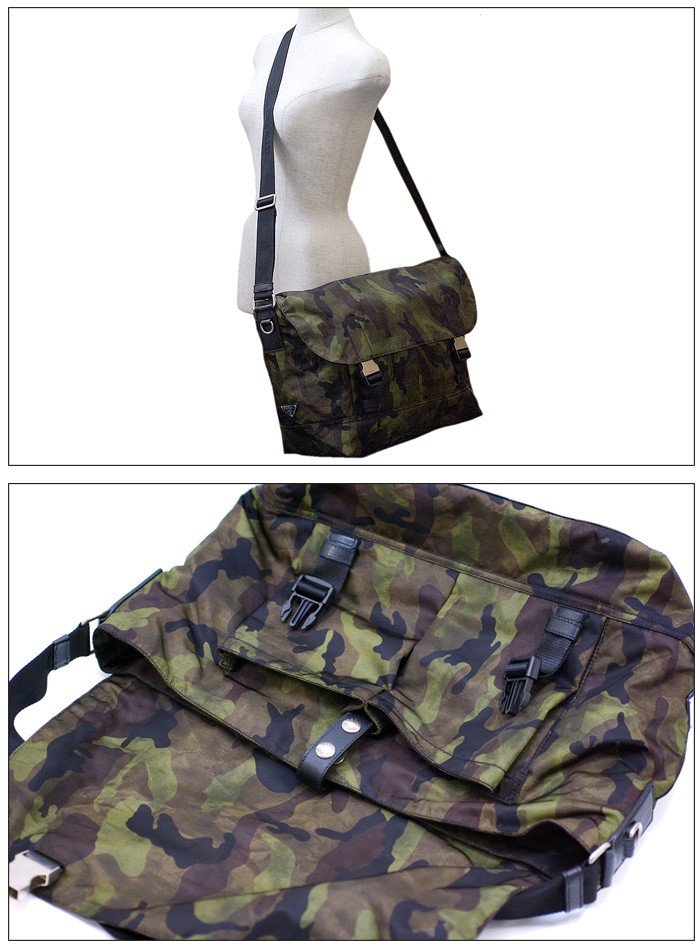 プラダスーパーコピー バッグ PRADA カモフラージュ 迷彩 ナイロン ショルダーバッグ VA0869