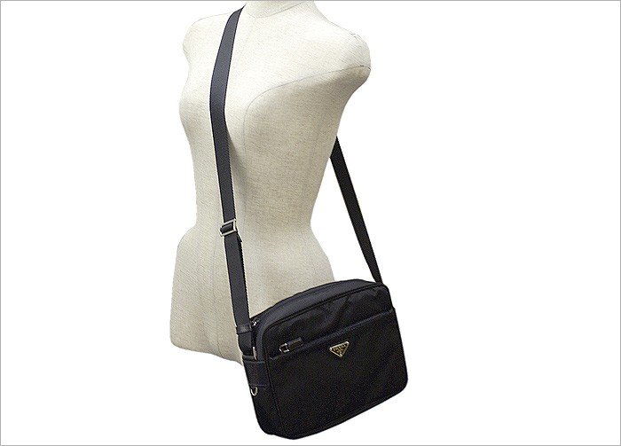 プラダスーパーコピー PRADA 斜めがけショルダーバッグ ナイロン ブラック BT0166 