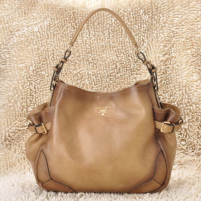 PRADA プラダスーパーコピー 激安 ヴィテロダイノ ショルダーバッグ（マスタード）BR5202