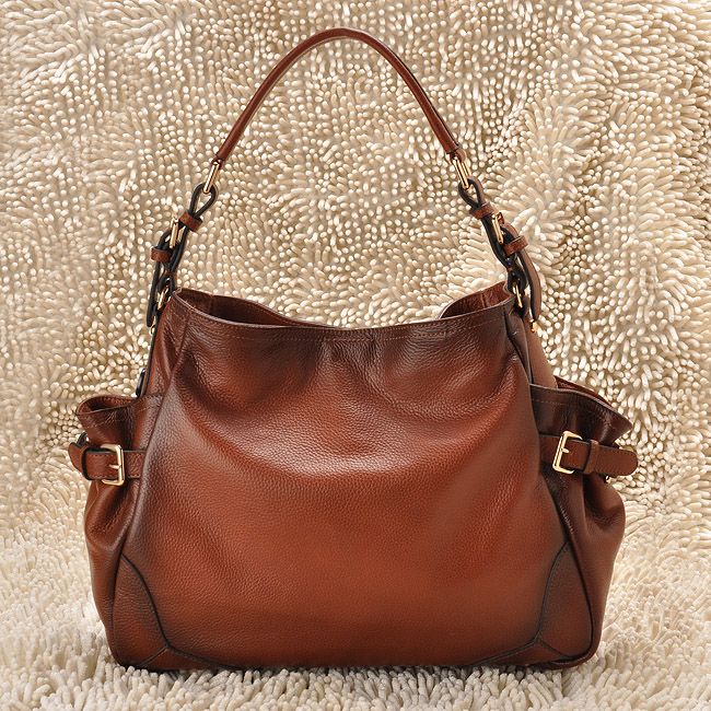 PRADA プラダスーパーコピー 激安 ヴィテロダイノ ショルダーバッグ（ダークブラウン）BR5203