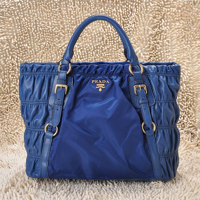 PRADA プラダスーパーコピー 激安 テスートゴーフル ショルダーバッグ（サファイア・ブルー）BR4680