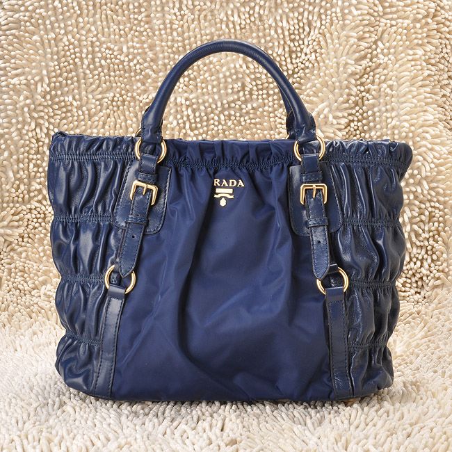 PRADA プラダスーパーコピー 激安 テスートゴーフル ショルダーバッグ（ブルー ）BR4681