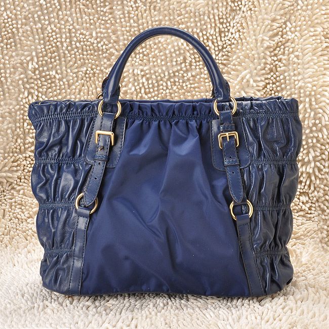 PRADA プラダスーパーコピー 激安 テスートゴーフル ショルダーバッグ（ブルー ）BR4681