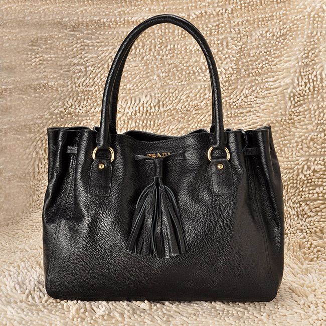 PRADA プラダスーパーコピー ヴィテロダイノ ショルダーバッグ（ブラック）BR3120