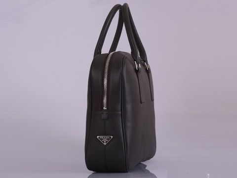 プラダスーパーコピー ダークブラウン レザーブリーフケース VR0305-1