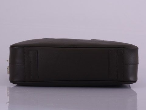 プラダスーパーコピー ダークブラウン レザーブリーフケース VR0305-1