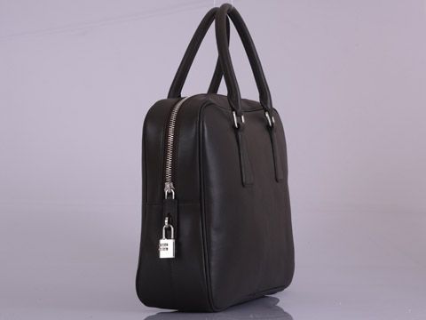 プラダスーパーコピー ダークブラウン レザーブリーフケース VR0305-1