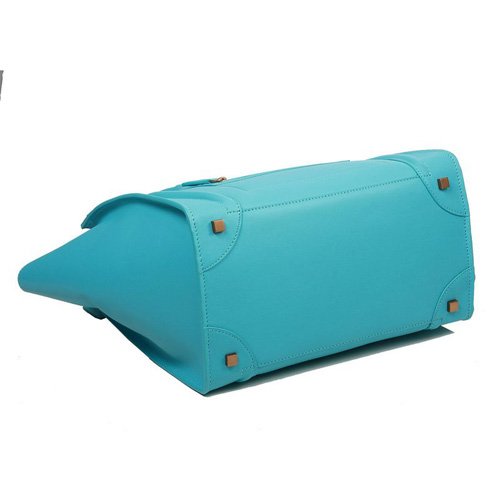 セリーヌスーパーコピー 2014年春夏新作ラゲージ ミニショッパートートバッグ コバルトプルー CELINE-3334