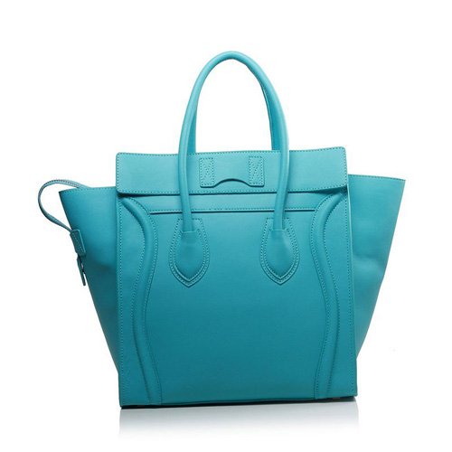 セリーヌスーパーコピー 2014年春夏新作ラゲージ ミニショッパートートバッグ コバルトプルー CELINE-3334