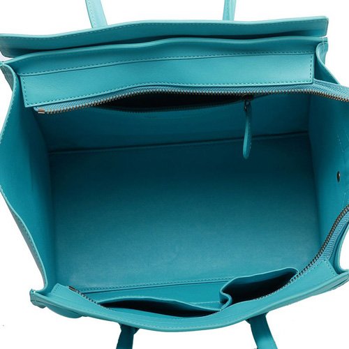 セリーヌスーパーコピー 2014年春夏新作ラゲージ ミニショッパートートバッグ コバルトプルー CELINE-3334