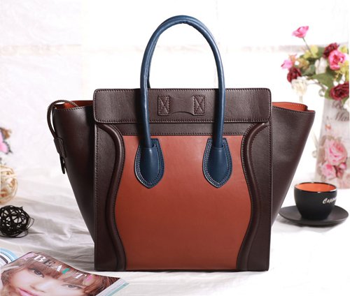 セリーヌスーパーコピー 2014年春夏新作ラゲージ ミニショッパートートバッグ コバルトプルー CELINE-3330