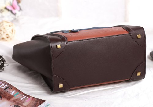 セリーヌスーパーコピー 2014年春夏新作ラゲージ ミニショッパートートバッグ コバルトプルー CELINE-3330