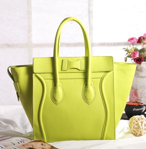 セリーヌスーパーコピー 2014年春夏新作ラゲージ ミニショッパートートバッグ コバルトプルー CELINE-3329