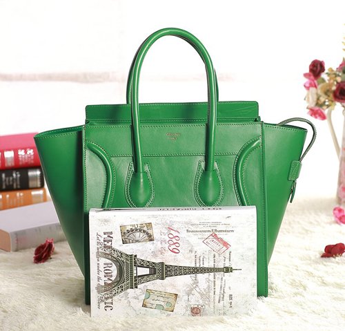 セリーヌスーパーコピー 2014年春夏新作ラゲージ ミニショッパートートバッグ コバルトプルーCELINE-3324