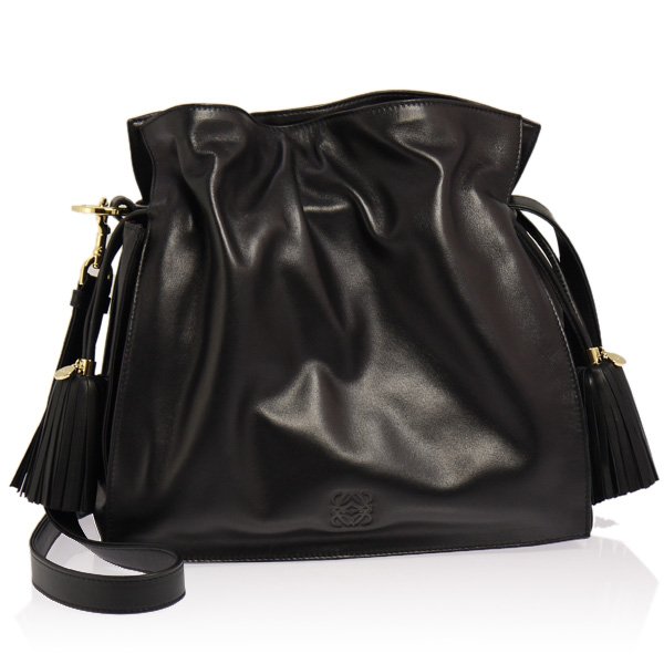 ロエベスーパーコピー FLAMENCO 30 380.82.E16 1100 BLACK 2WAY ショルダー/ハンドバッグ LOEWE NAPA