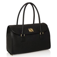 ロエベスーパーコピー ALAMO 329 84 C81 1100 BLACK ハンドバッグ