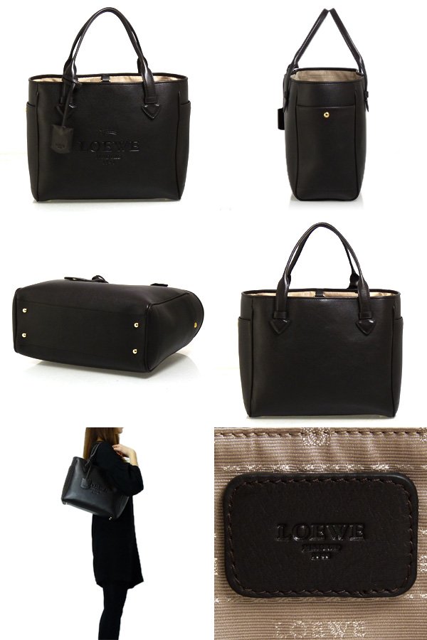 ロエベスーパーコピー バッグ HERITAGE [ヘリテージ] トートバッグ ダークブラウンSMALL TOTE 377 79 751 3110