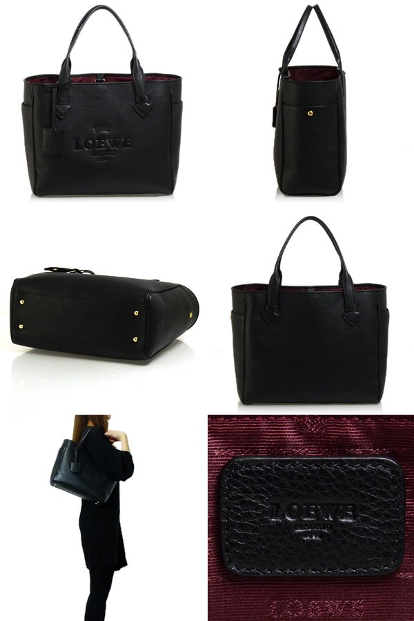 ロエベスーパーコピー バッグ HERITAGE [ヘリテージ] トートバッグ ブラックSMALL TOTE 377 79 751 1100