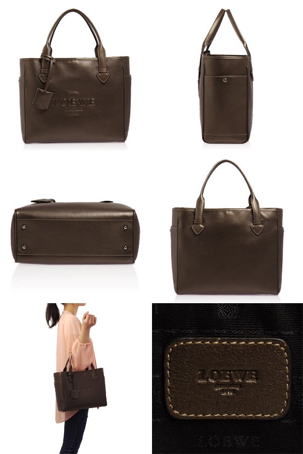 ロエベスーパーコピー HERITAGE [ヘリテージ] トートバッグ キャラメル 377 79 751 3640