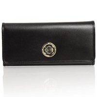 ロエベスーパーコピー 長財布 MAIA ［マイア］ 長財布（小銭入れ付） ブラック CONTINENTAL WALLET 174.06.F11 1100 BLACK
