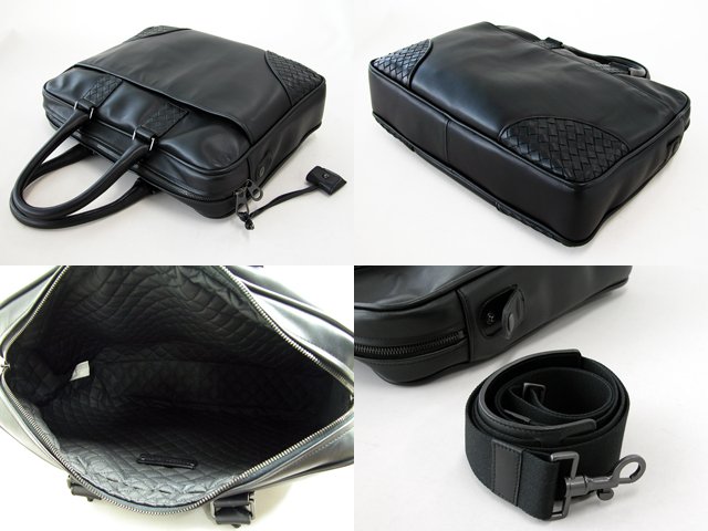 ボッテガ・ヴェネタスーパーコピー BOTTEGAVENETA ビジネスバッグ 155168V4641-1000 ブラック カラ―