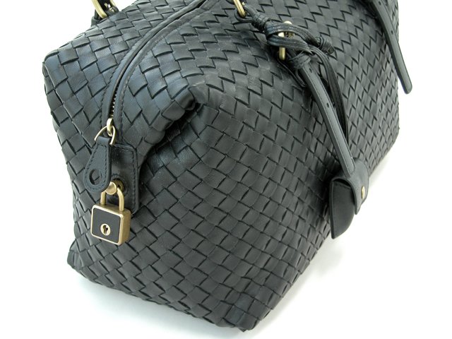 ボッテガ・ヴェネタスーパーコピー BOTTEGAVENETA ボストンバッグ 173398V00A2-1000 ブラック カラ―