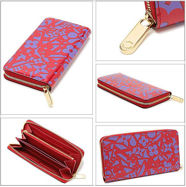 ルイヴィトンスーパーコピー M90123 スイートモノグラム ジッピーウォレット 長財布 ローズアンディアン