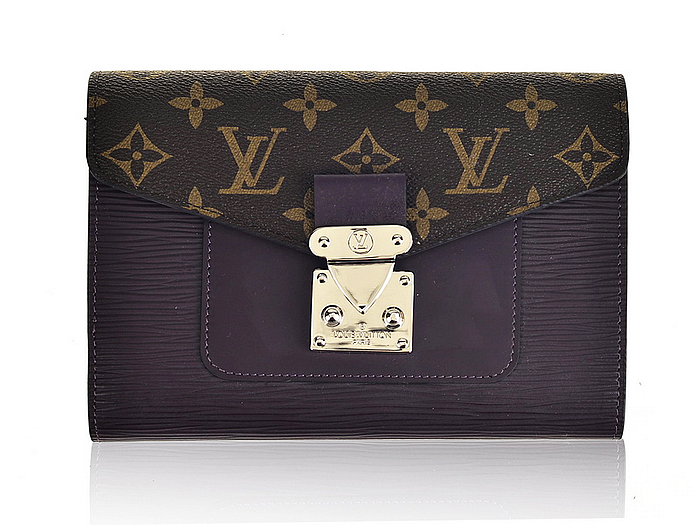 ルイヴィトンスーパーコピー 2014春夏新作 財布 LOUIS VUITTON 人気 ヴィンテージ 二つ折り長財布 パープル 60507-2