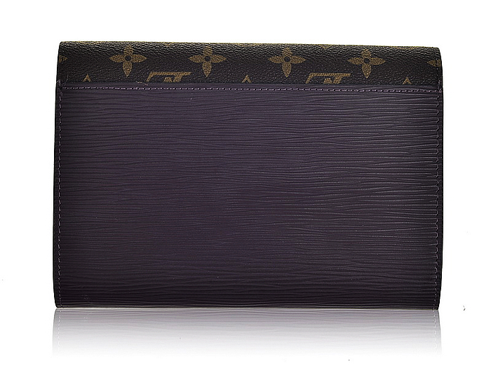 ルイヴィトンスーパーコピー 2014春夏新作 財布 LOUIS VUITTON 人気 ヴィンテージ 二つ折り長財布 パープル 60507-2