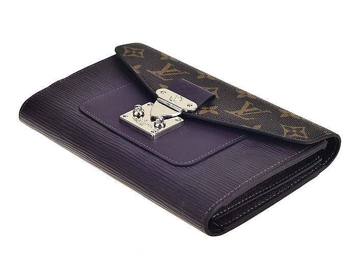 ルイヴィトンスーパーコピー 2014春夏新作 財布 LOUIS VUITTON 人気 ヴィンテージ 二つ折り長財布 パープル 60507-2