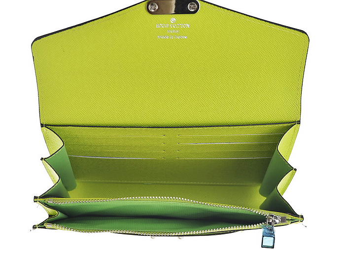 ルイヴィトンスーパーコピー 2014春夏新作 財布 LOUIS VUITTON 人気 ヴィンテージ 二つ折り長財布 グリーン 60507-1