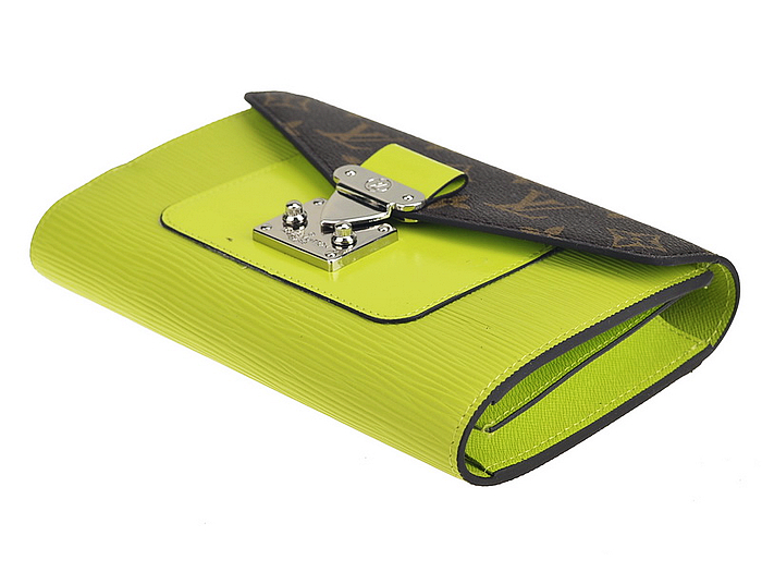 ルイヴィトンスーパーコピー 2014春夏新作 財布 LOUIS VUITTON 人気 ヴィンテージ 二つ折り長財布 グリーン 60507-1