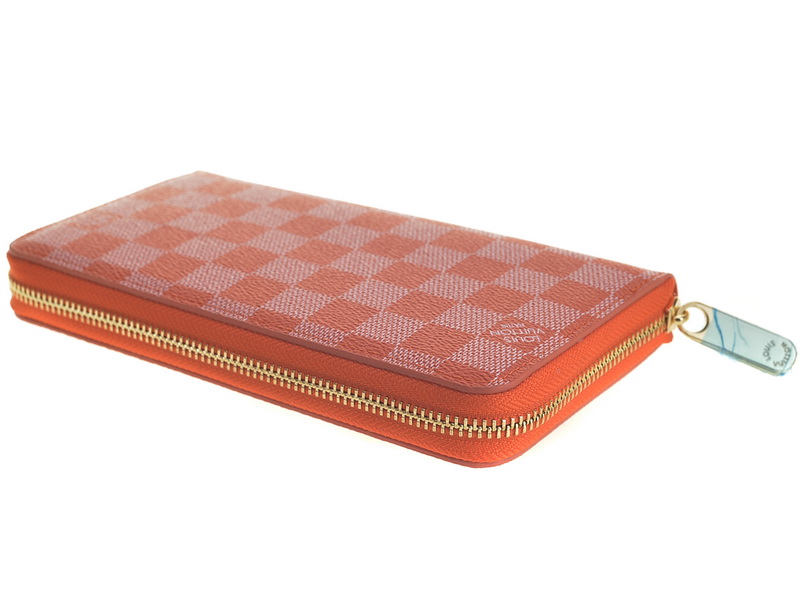 ルイヴィトンスーパーコピー 財布 2014春夏新作 ピンク レディース LOUIS VUITTON ラウンドファスナー長財布 60017-8