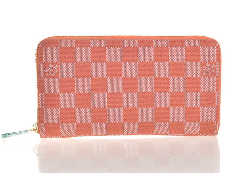 ルイヴィトンスーパーコピー 財布 2014春夏新作 ピンク レディース LOUIS VUITTON ラウンドファスナー長財布 60017-8