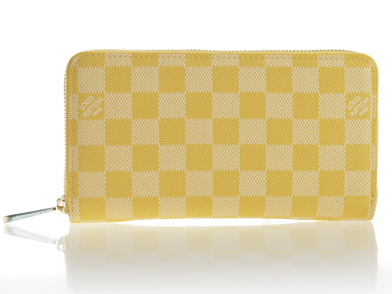 ルイヴィトンスーパーコピー 財布 2014春夏新作 イエロー レディース LOUIS VUITTON ラウンドファスナー長財布 60017-7