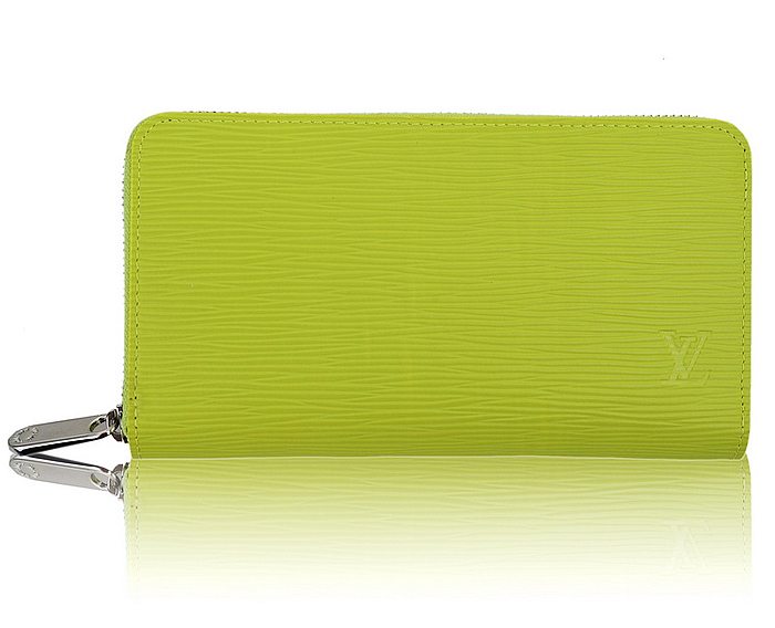 ルイヴィトンスーパーコピー 財布 2014春夏新作 グリーン レディース LOUIS VUITTON ラウンドファスナー長財布 60017-4