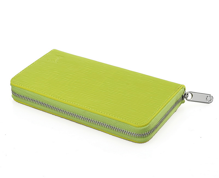 ルイヴィトンスーパーコピー 財布 2014春夏新作 グリーン レディース LOUIS VUITTON ラウンドファスナー長財布 60017-4