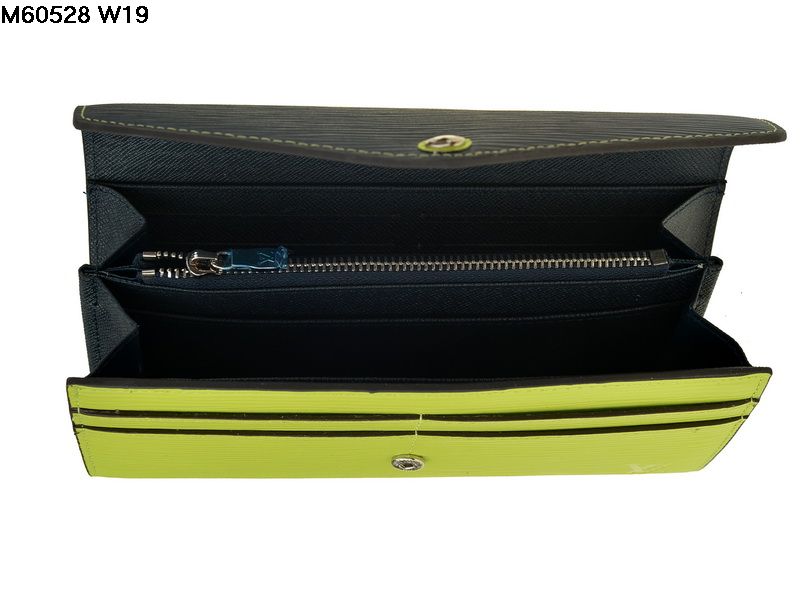 ルイヴィトンスーパーコピー 財布 2014春夏新作 グリーン レディース 二つ折り長財布 60528-1