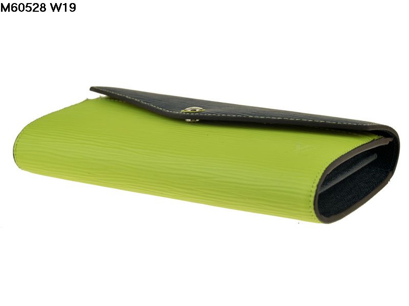 ルイヴィトンスーパーコピー 財布 2014春夏新作 グリーン レディース 二つ折り長財布 60528-1