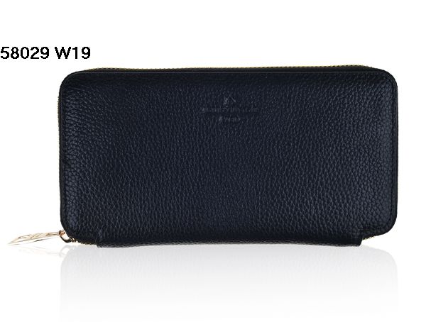 ルイヴィトンスーパーコピー 財布 LOUIS VUITTON 2014春夏新作 ブラック 大人気! ラムスキン ラウンドファスナー長財布 58029-7