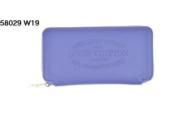 ルイヴィトンスーパーコピー 財布 LOUIS VUITTON 2014春夏新作 ブルー 大人気! ラムスキン ラウンドファスナー長財布 58029-6
