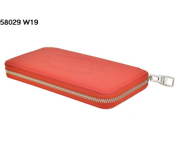 ルイヴィトンスーパーコピー 財布 LOUIS VUITTON 2014春夏新作 レッド 大人気! ラムスキン ラウンドファスナー長財布 58029-3