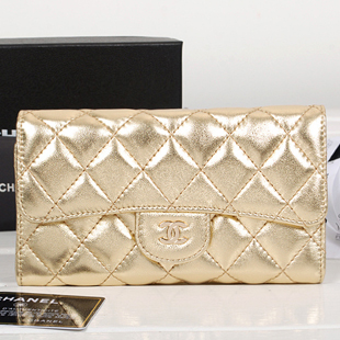 シャネルスーパーコピー 財布 マトラッセライン 長財布 ゴールド A31506