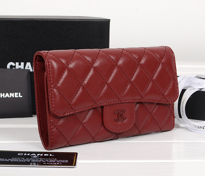シャネルスーパーコピー 財布 マトラッセライン 長財布 レッド A31506 カーフレザー